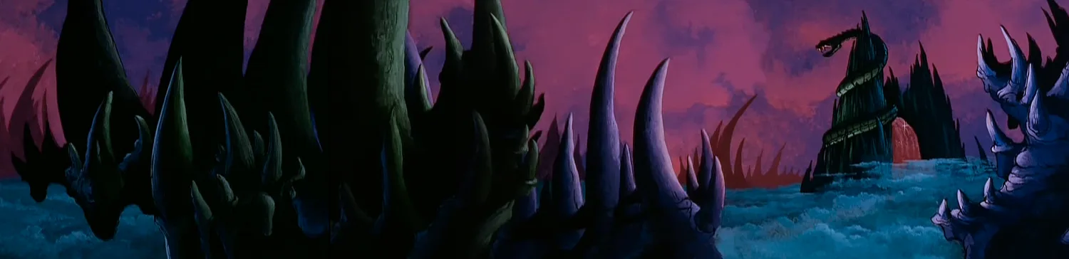 Filmation Snake Mountain Establishing Shot