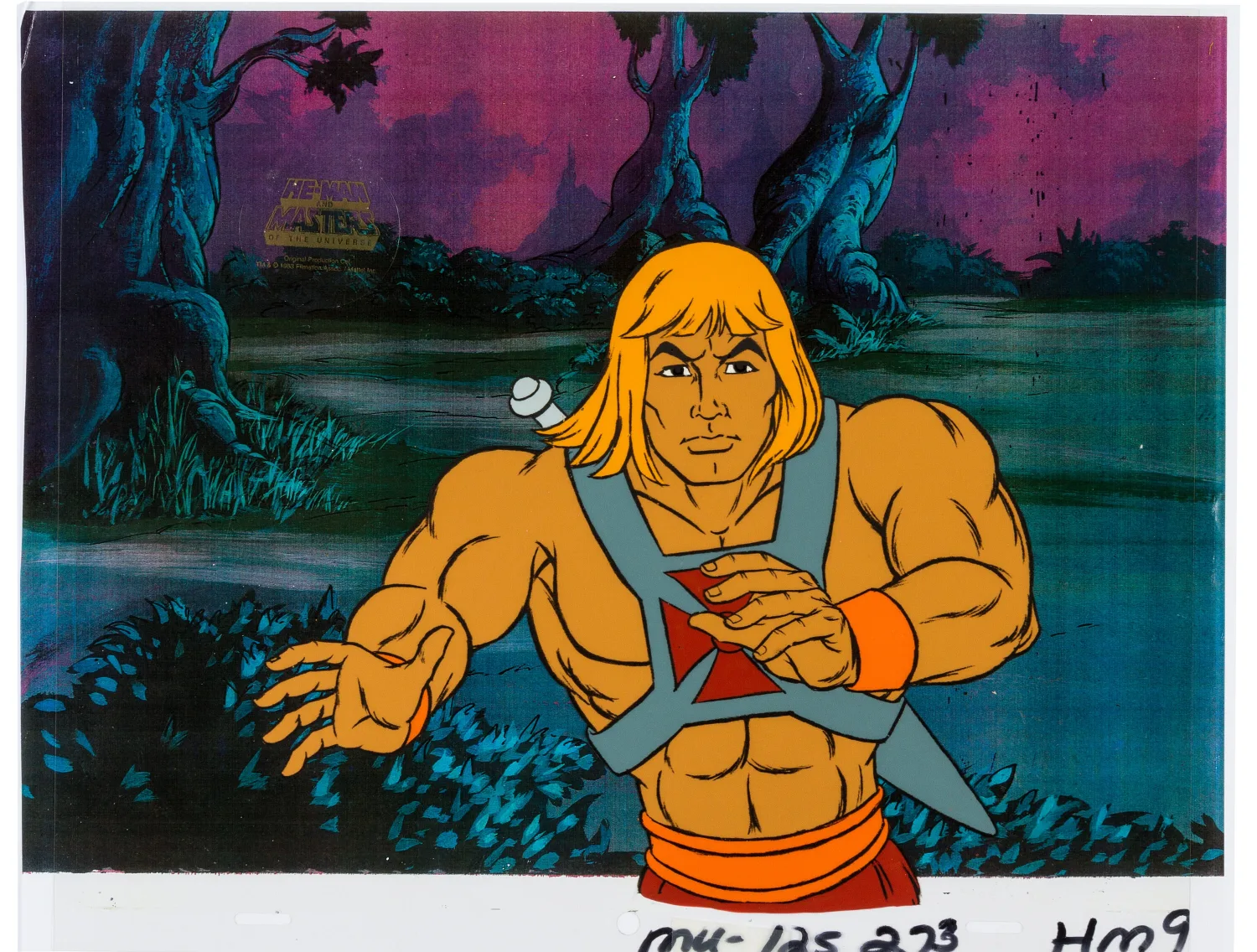He-Man and the Masters of the Universe Production Cel with COA and Production Drawing Animation Art Group (Filmation, 19