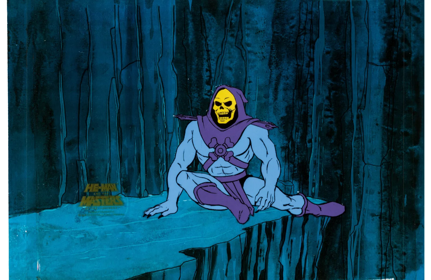 He-Man and the Masters of the Universe Skeletor Cel with COA Animation Art (Filmation, 1983)