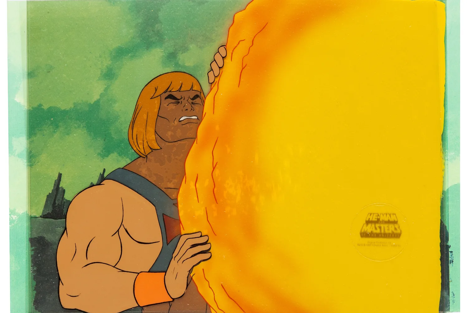 He-Man and the Masters of the Universe He-Man Production Cel Setup with COA Animation Art (Filmation, 1983). (Total: 5 I