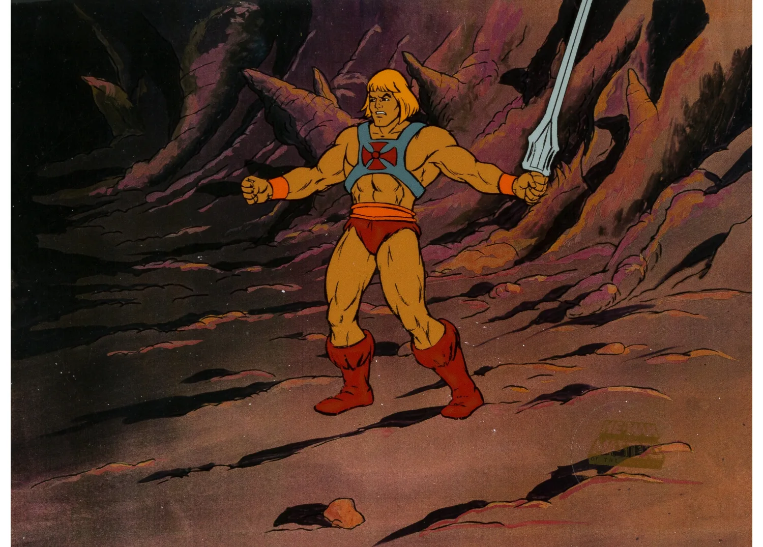 He-Man and the Masters of the Universe He-Man Production Cel (Filmation, 1983). (Total: 2 Items)