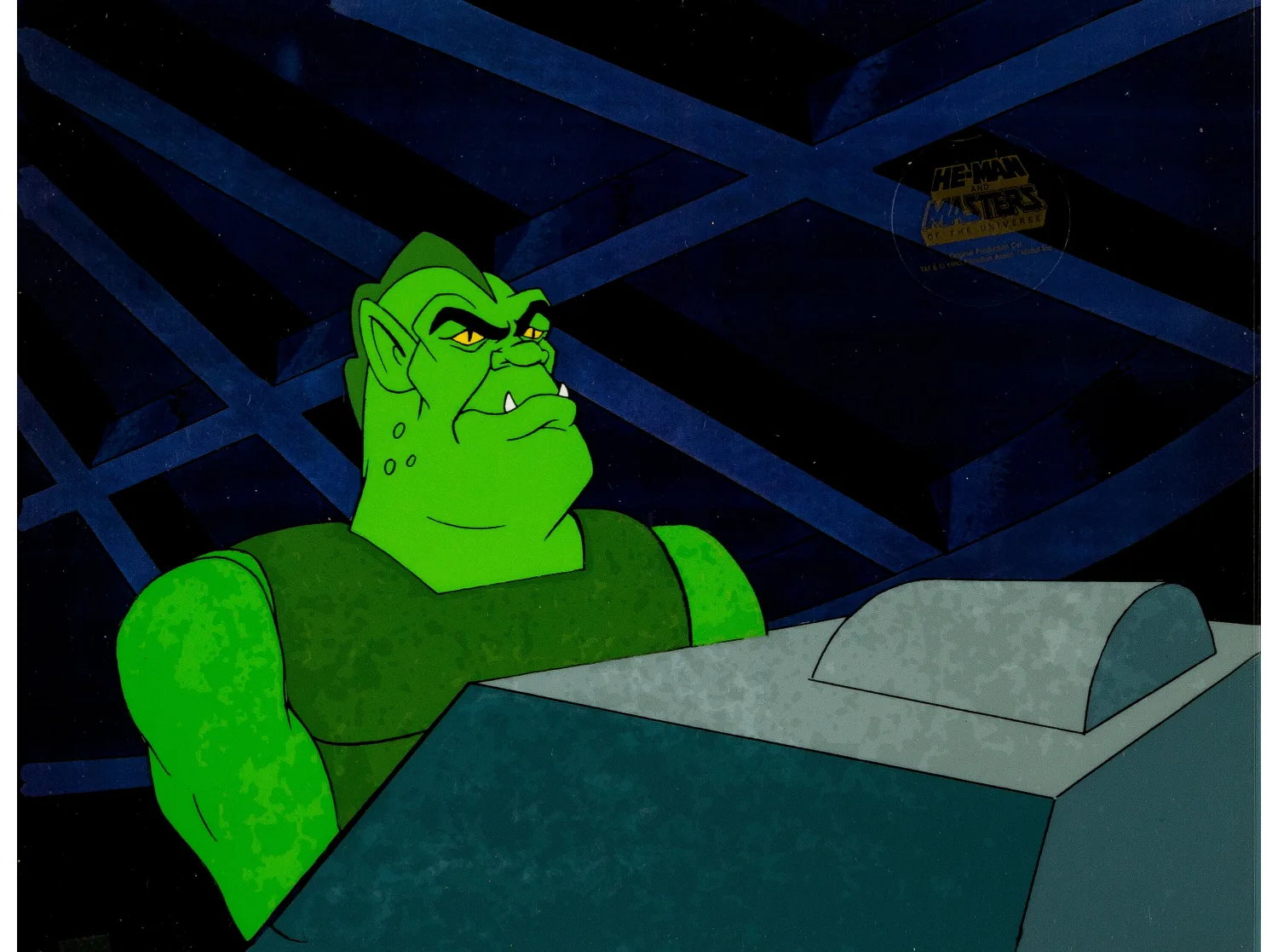He-Man and the Masters of the Universe Whiplash Production Cel Setup(Filmation, 1983). (Total: 3 Items)