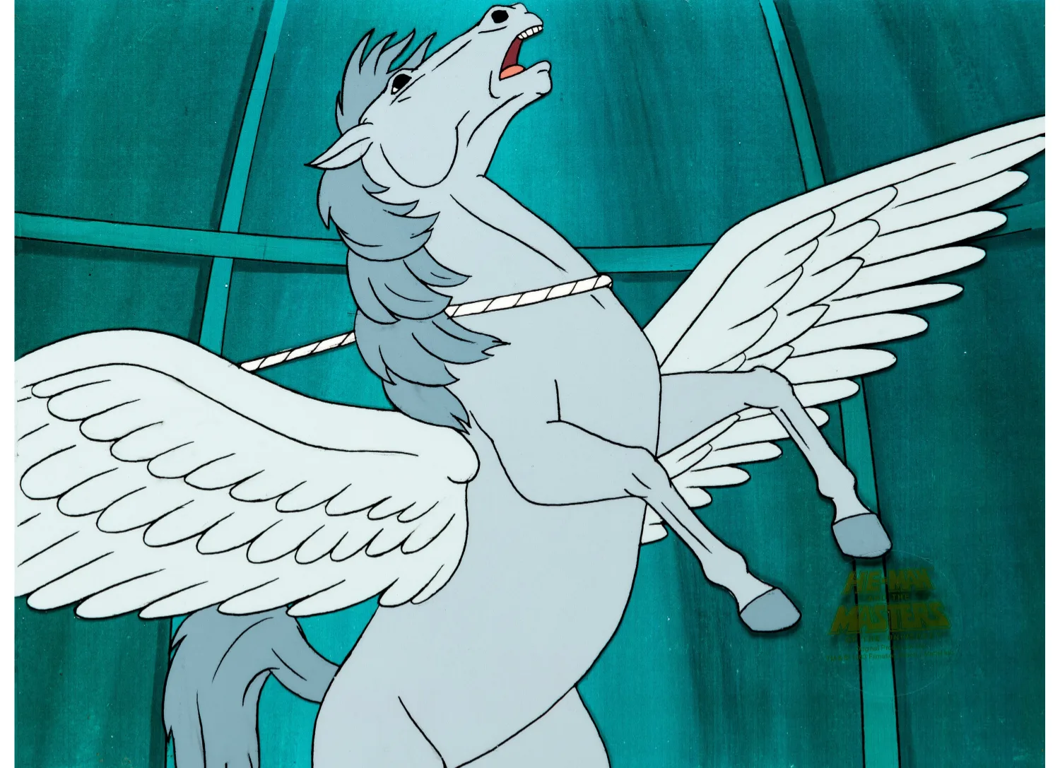 He-Man and the Masters of the Universe Winged Horse Production Cel (Filmation, 1983). (Total: 2 Items)