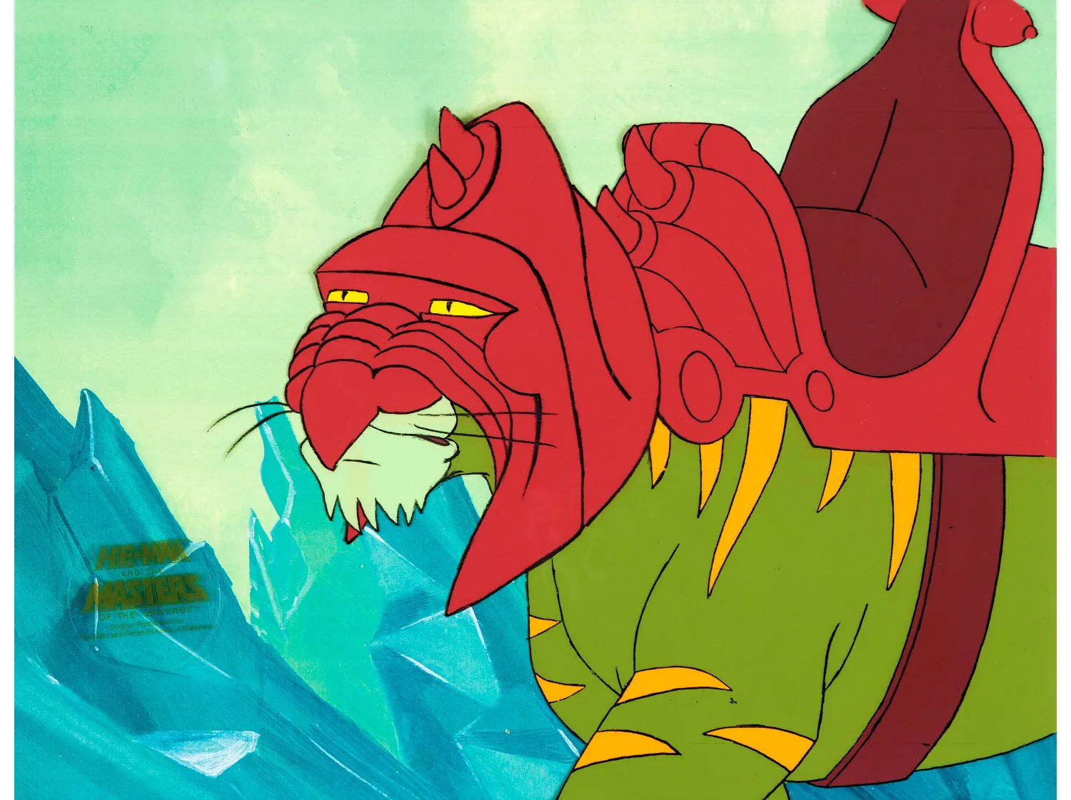 He-Man and the Masters of the Universe Battle Cat Production Cel (Filmation, 1983). (Total: 2 Items)