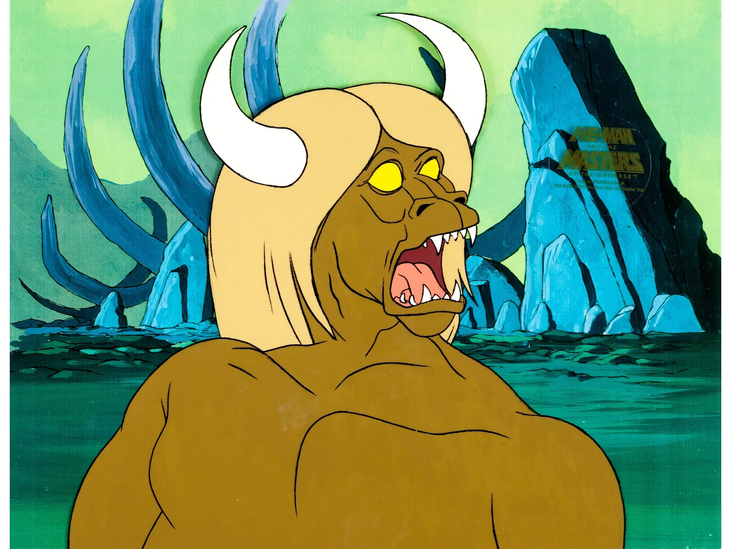He-Man and the Masters of the Universe Production Cel (Filmation, 1983). (Total: 2 Items)