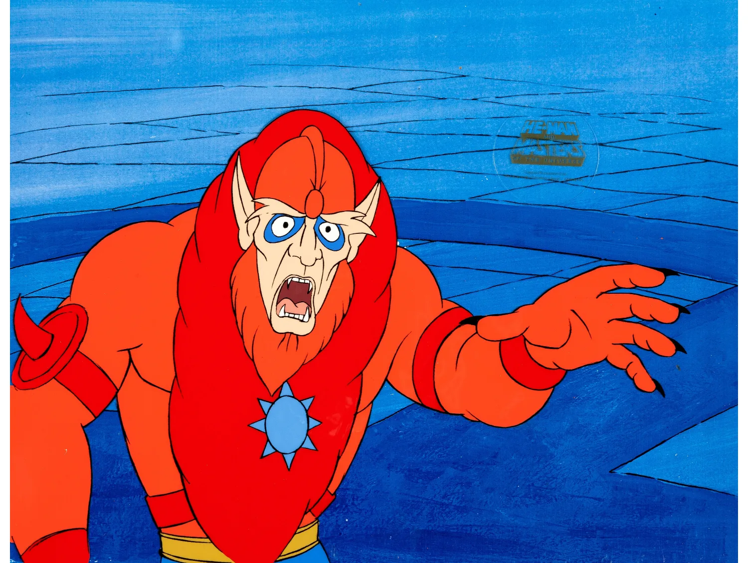 He-Man and the Masters of the Universe Beast Man Production Cel and Animation Drawing Group (Filmation, 1984). (Total: 3