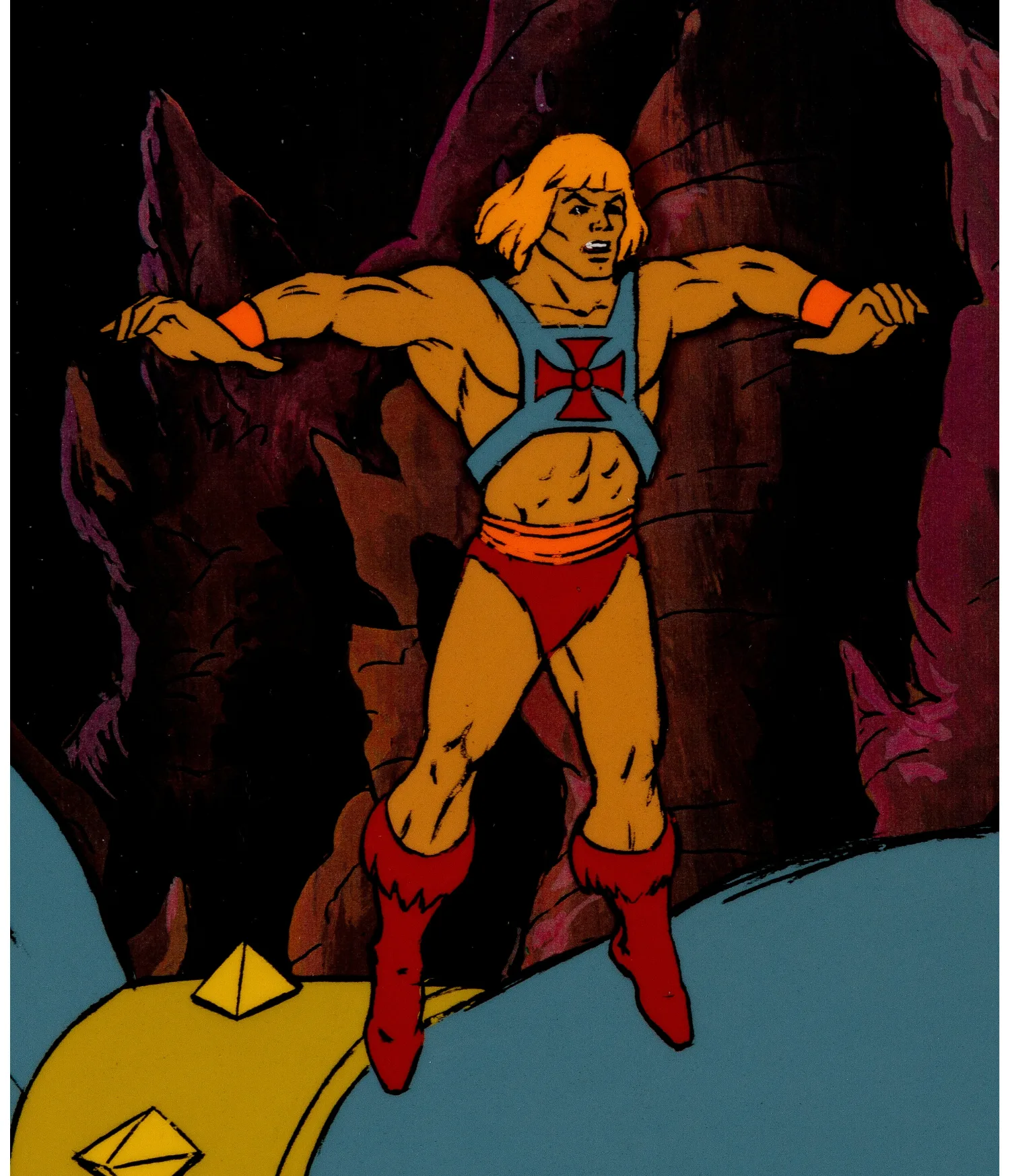 He-Man and the Masters of the Universe Production Cel (Filmation, 1983). (Total: 2 Items)