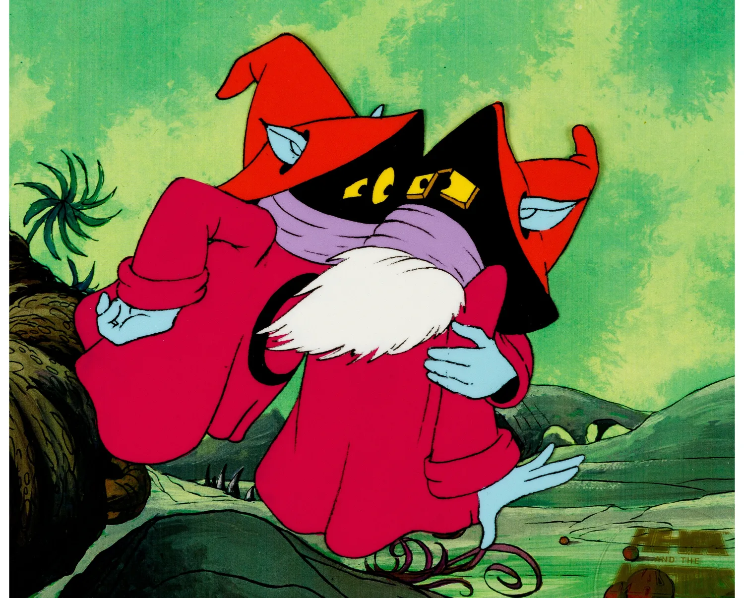 He-Man and the Masters of the Universe Orko and Uncle Montork Production Cel (Filmation, 1983). (Total: 2 Items)