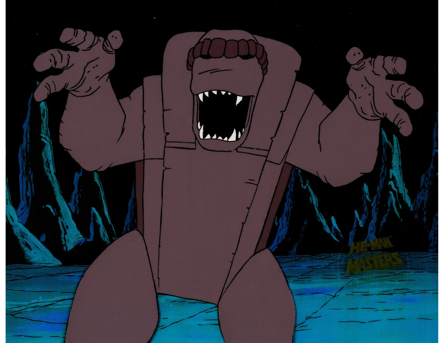 He-Man and the Masters of the Universe Demon of Stone Production Cel (Filmation, 1983). (Total: 2 Items)