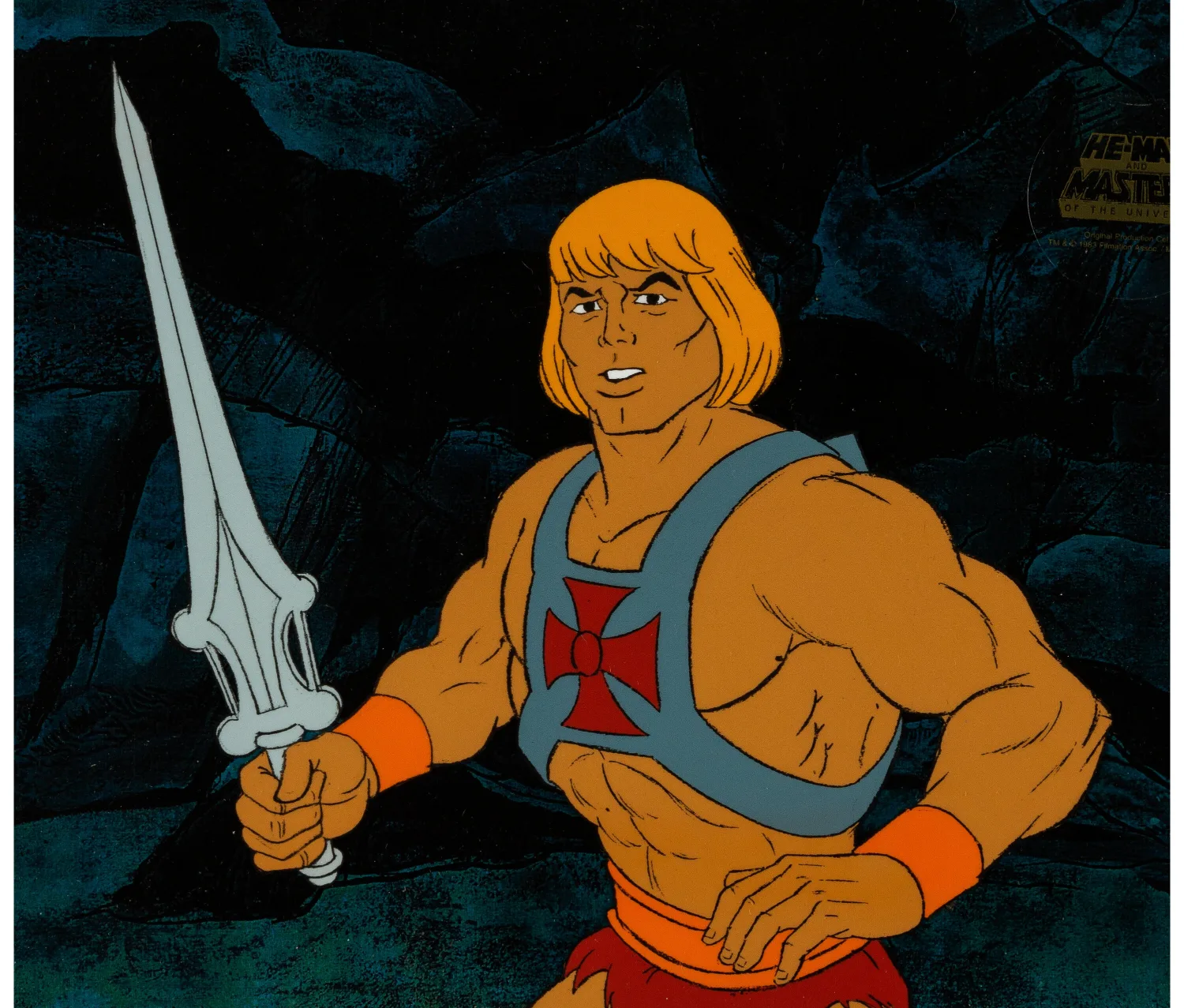 He-Man and the Masters of the Universe Production Cel (Filmation, 1984). (Total: 3 Items)