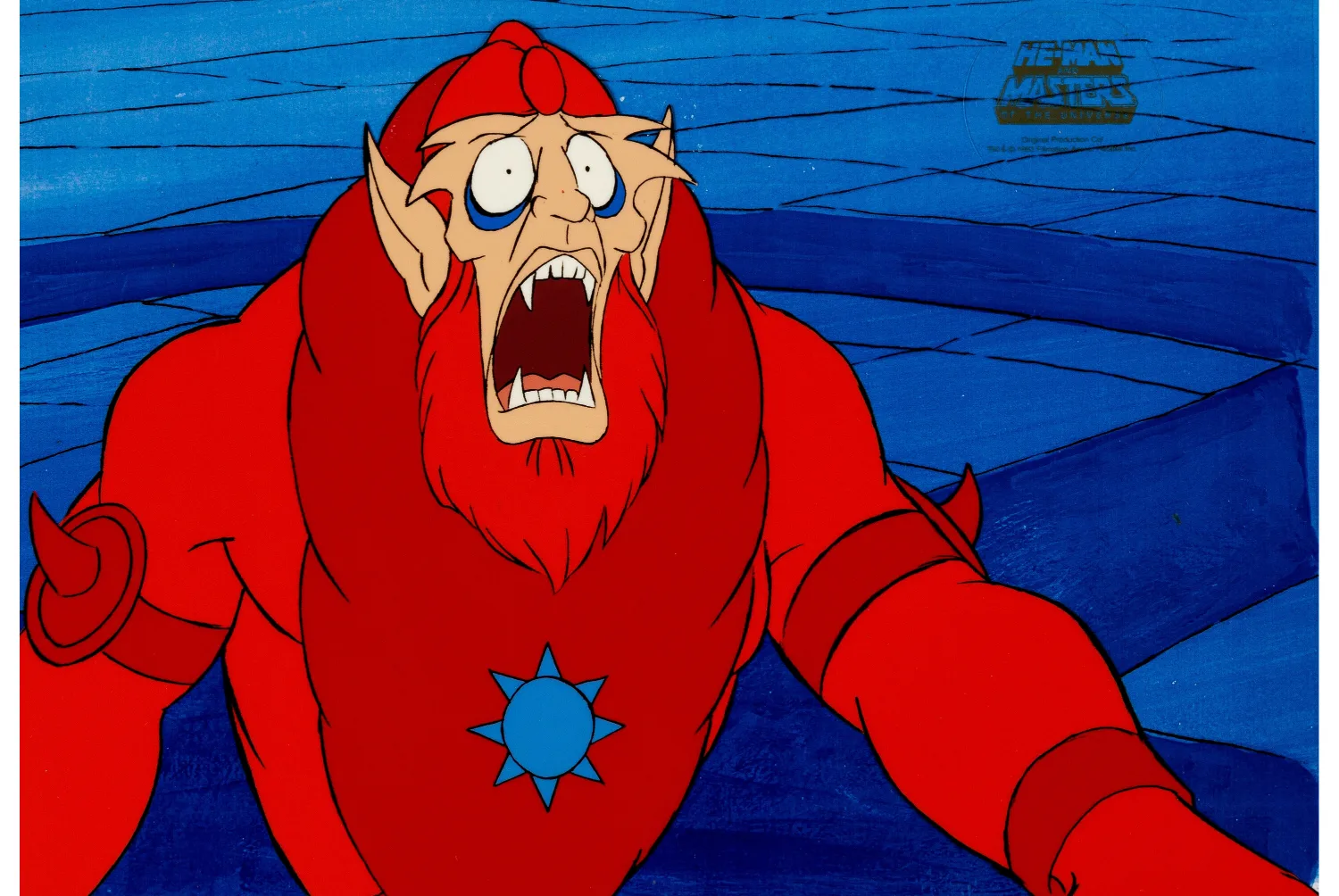He-Man and the Masters of the Universe Beast Man Production Cel and Animation Drawing Group (Filmation, 1984). (Total: 3