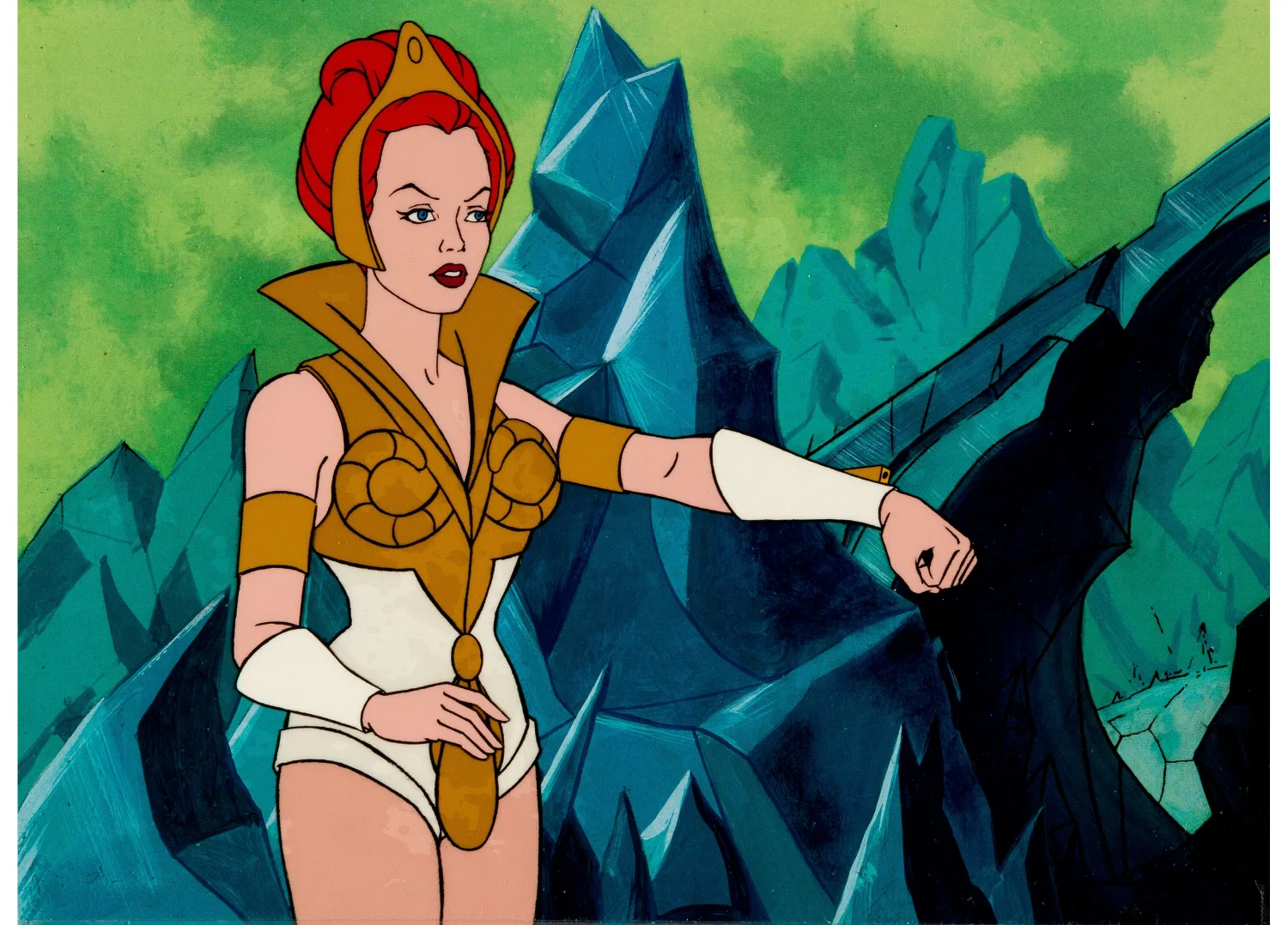 He-Man and the Masters of the Universe Teela Production Cel Setup (Filmation, 1984). (Total: 4 Items)