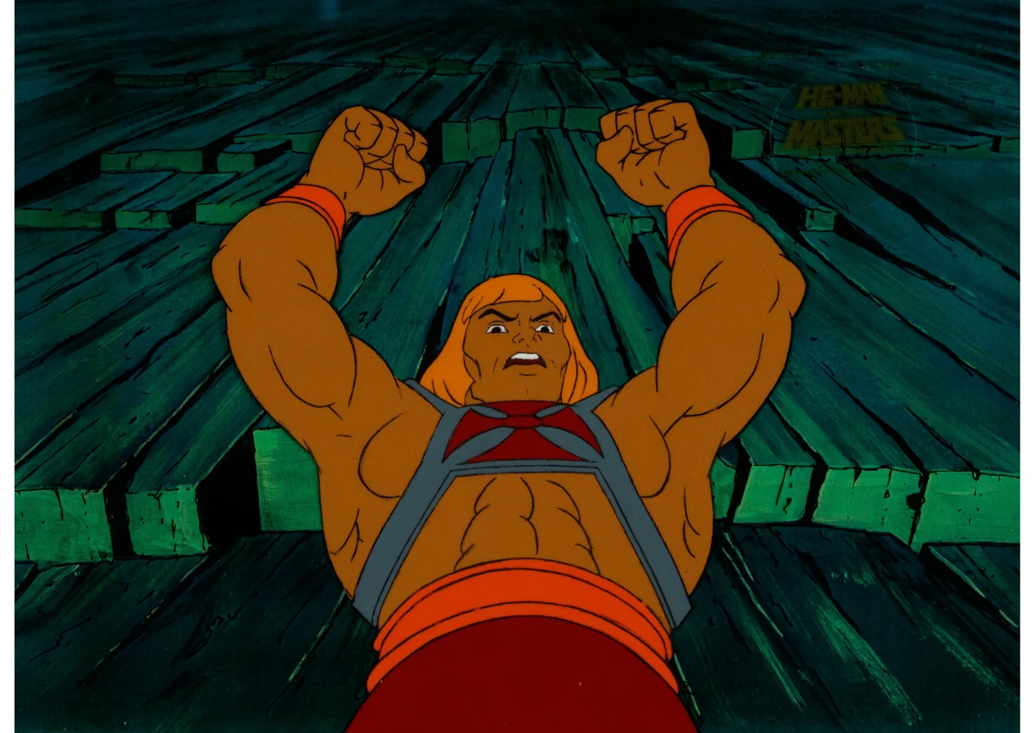 He-Man and the Masters of the Universe Production Cel (Filmation, 1983). (Total: 2 Items)