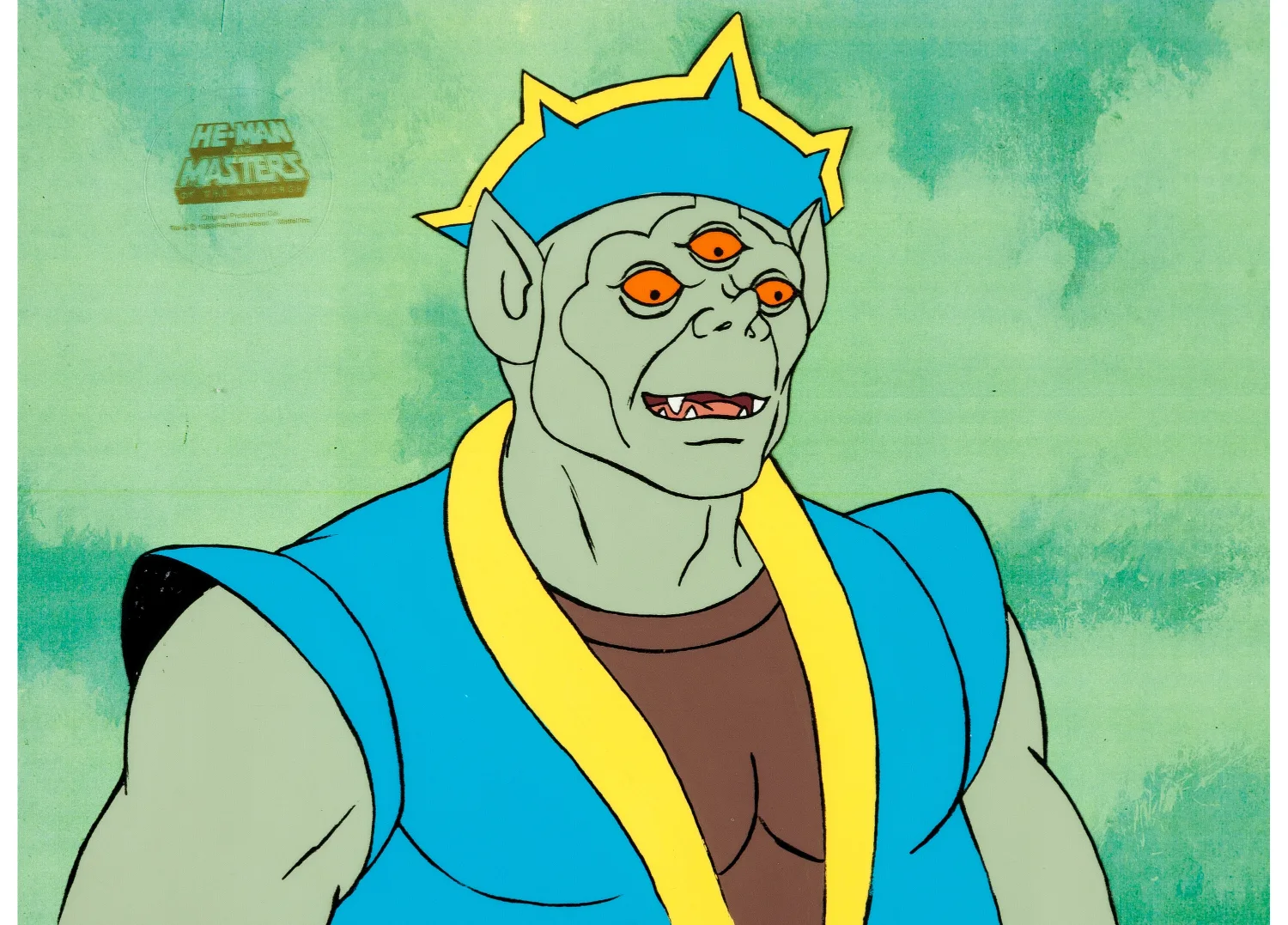 He-Man and the Masters of the Universe King Angast Production Cel (Filmation, 1984). (Total: 3 Items)