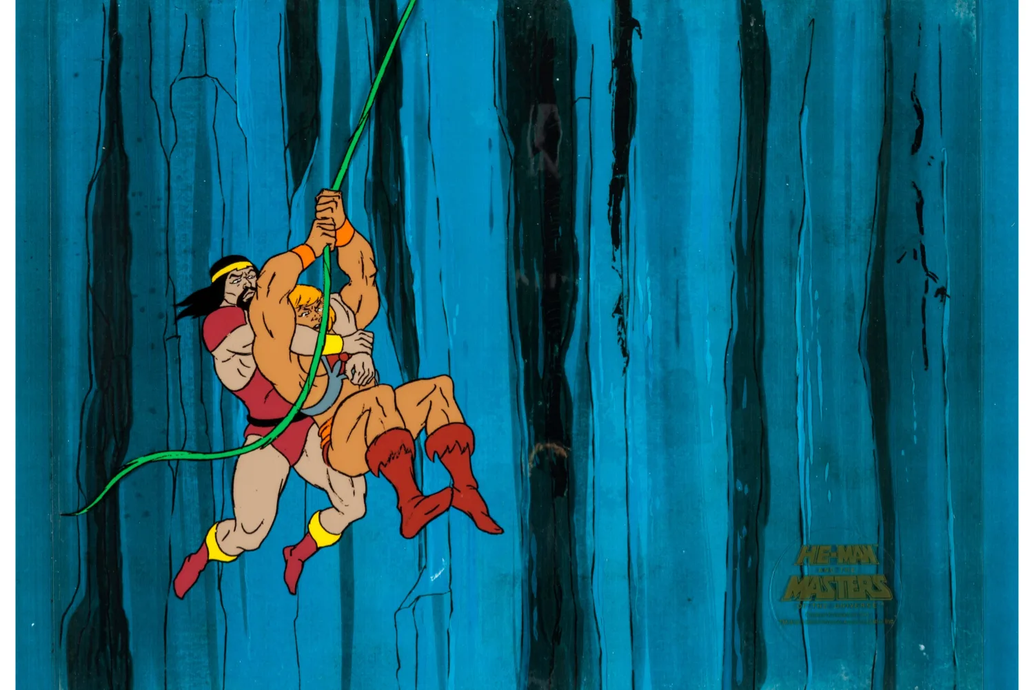 He-Man and the Masters of the Universe He-Man and Chief Merlo Production Cel (Filmation, 1983). (Total: 2 Items)
