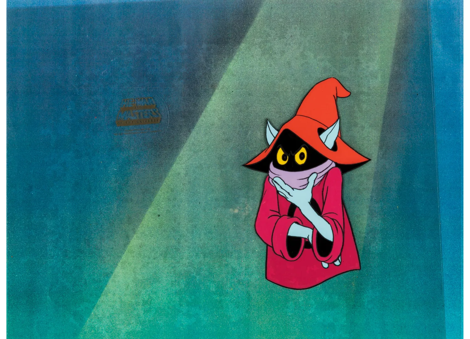 He-Man and the Masters of the Universe Orko Production Cel Setup (Filmation, 1983). (Total: 3 Items)