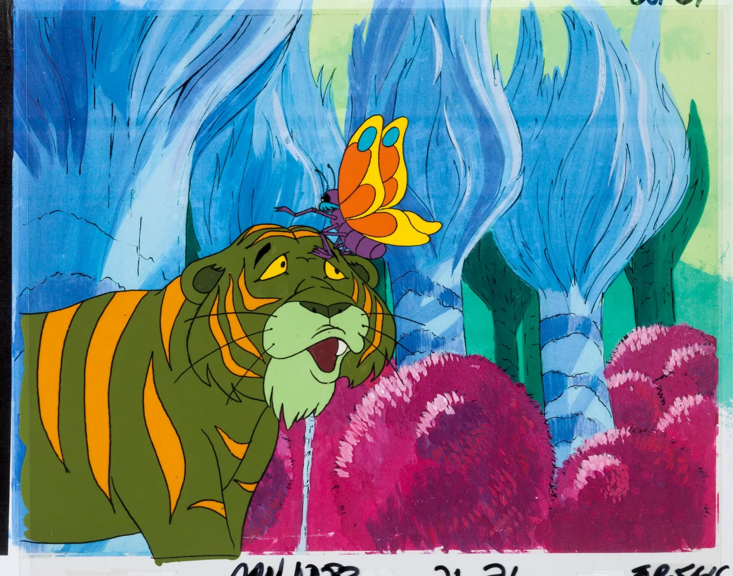 He-Man and the Masters of the Universe Cringer Production Cel Setup(Filmation, 1984)