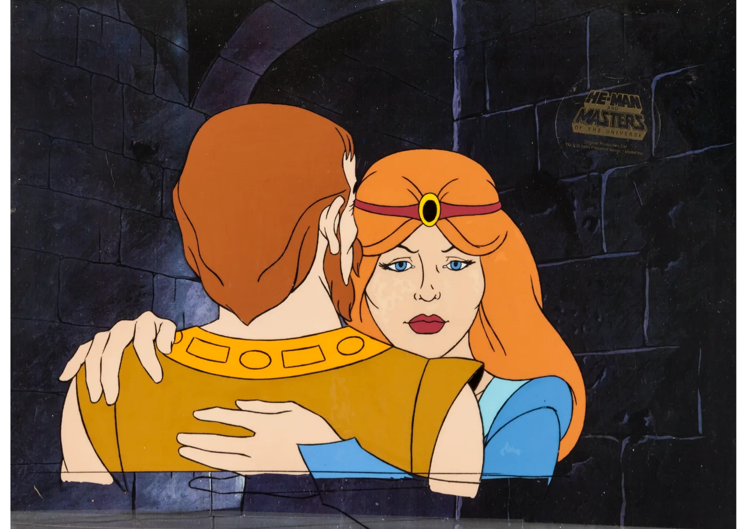 He-Man and the Masters of the Universe Lady Arvela and Landros Production Cel Setup and Animation Drawings Group (Filmat