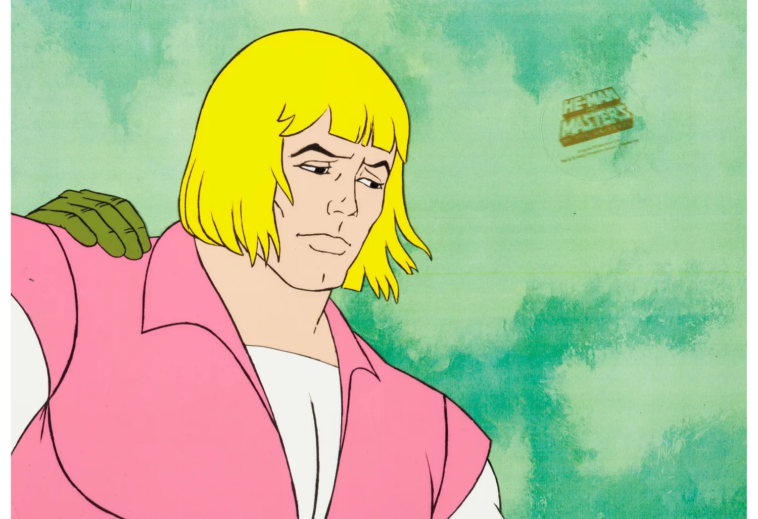 He-Man and the Masters of the Universe Prince Adam Production Cel and Drawing (Filmation, 1984). (Total: 3 Items)