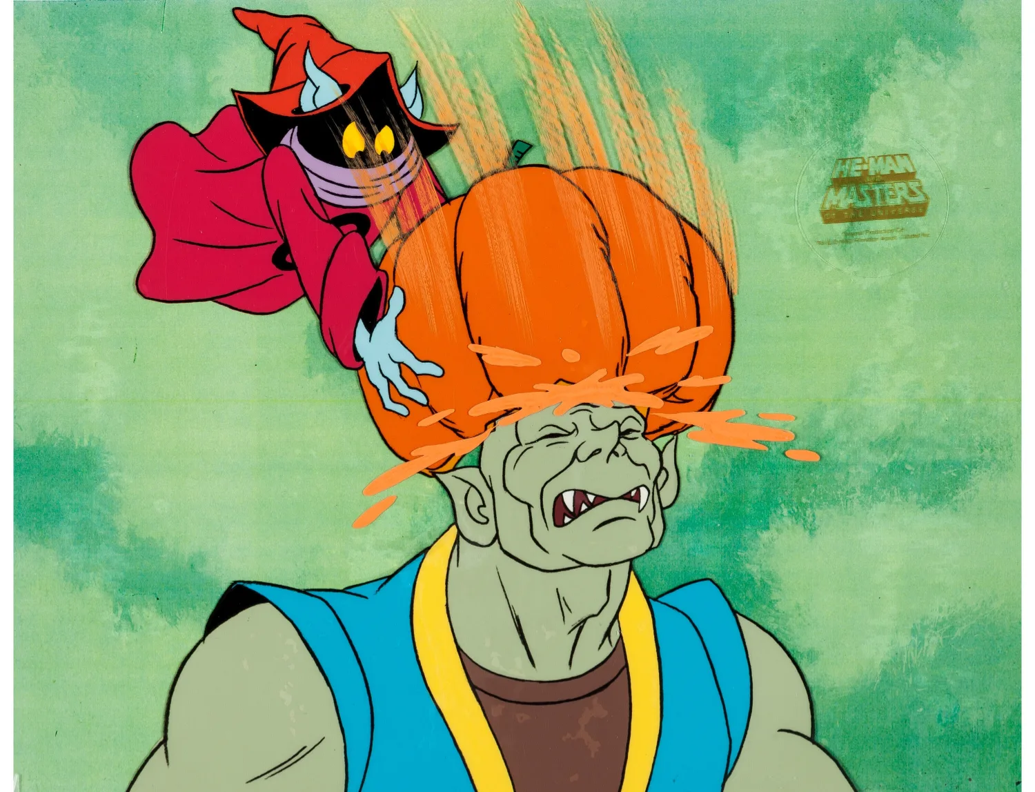 He-Man and the Masters of the Universe Orko Production Cel Setup (Filmation, 1984)