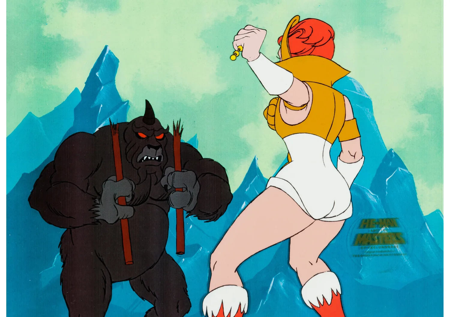 He-Man and the Masters of the Universe Teela Production Cel (Filmation, 1983). (Total: 2 Items)