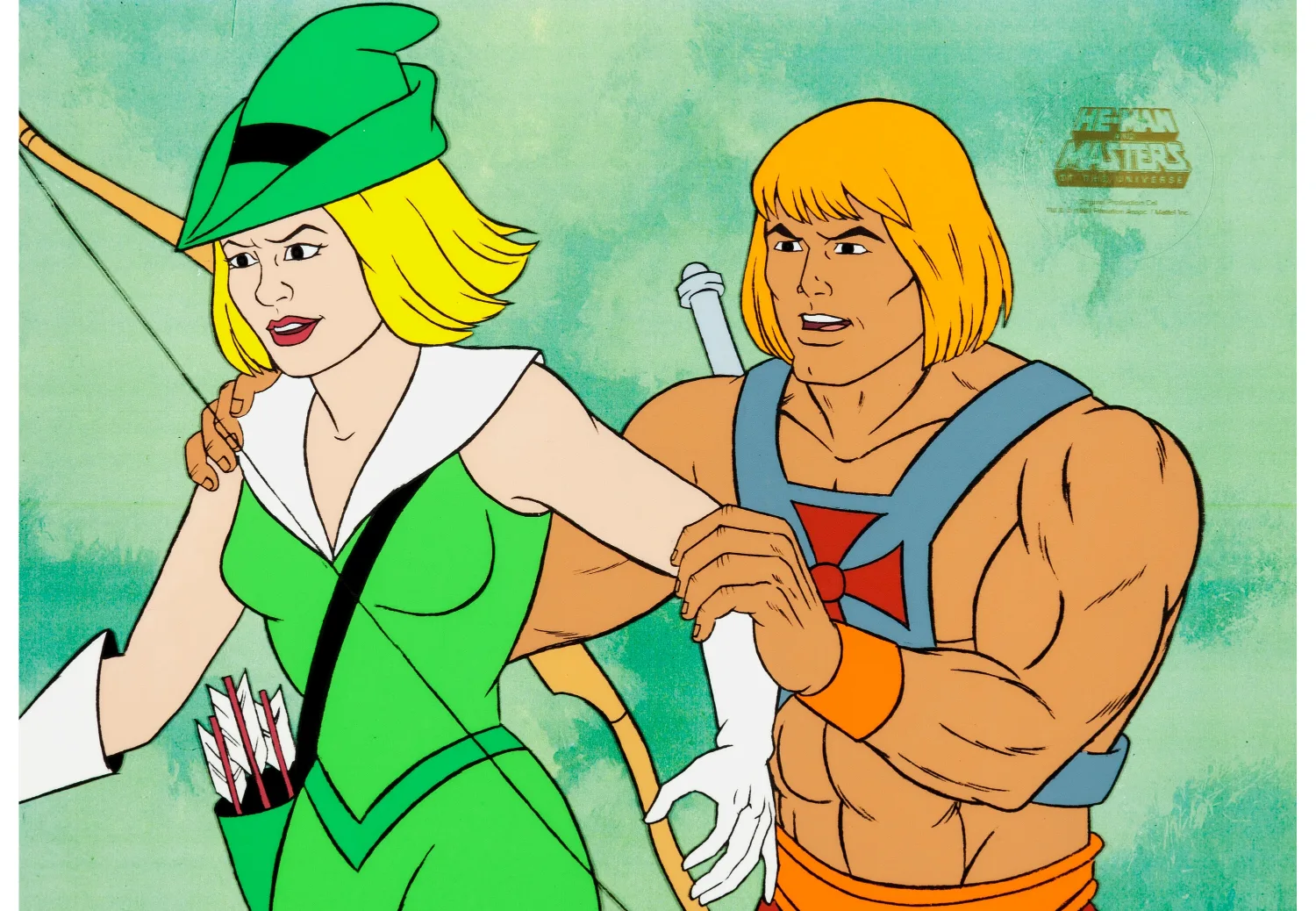 He-Man and the Masters of the Universe Bowena Production Cel (Filmation, 1984). (Total: 3 Items)