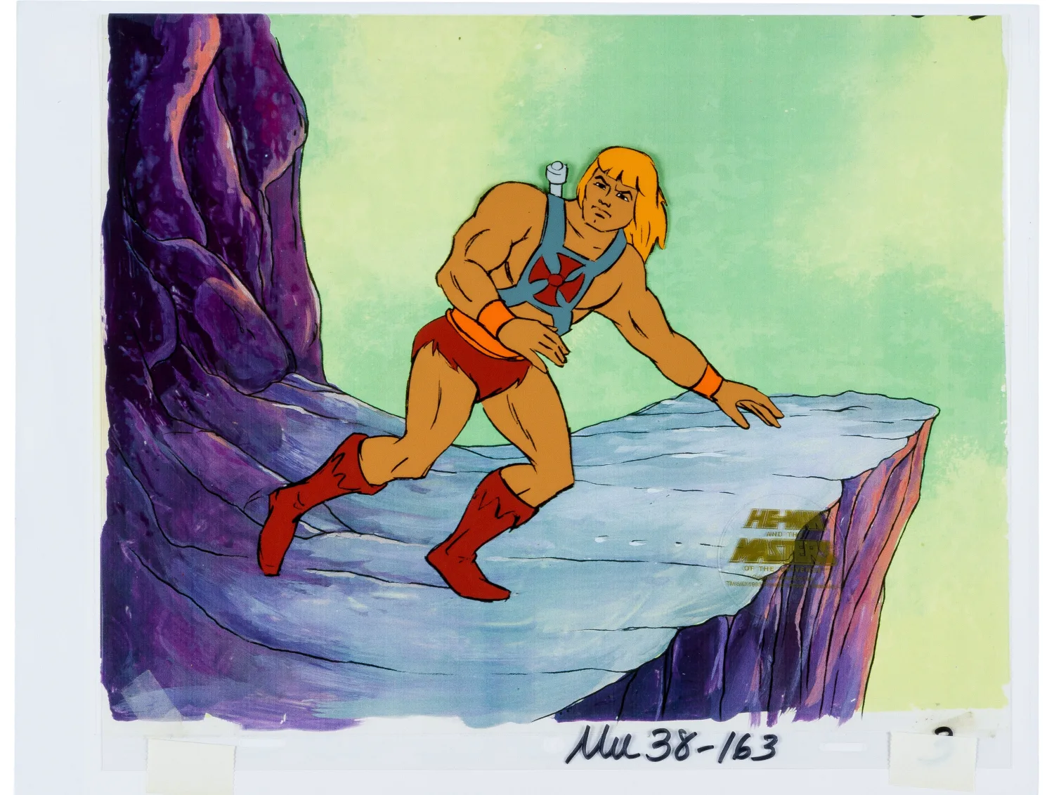 He-Man and the Masters of the Universe He-Man Production Cel (Filmation, 1983). (Total: 2 Items)
