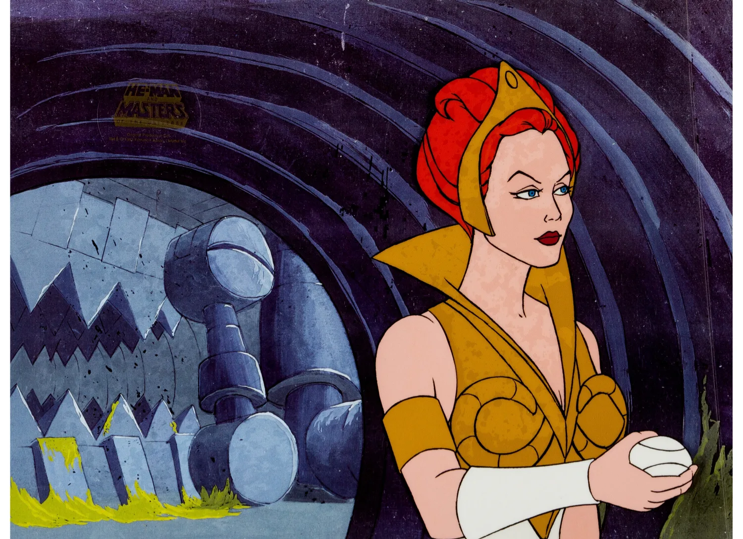 He-Man and the Masters of the Universe Teela Production Cel Setup (Filmation, 1983). (Total: 2 Items)