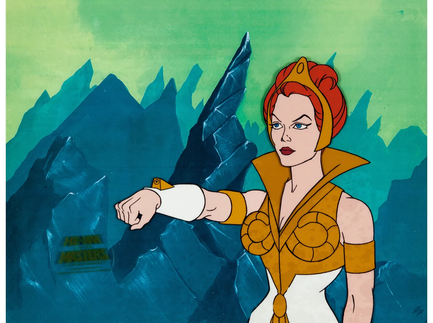 He-Man and the Masters of the Universe Teela Production Cel Setup (Filmation, 1983). (Total: 4 Items)