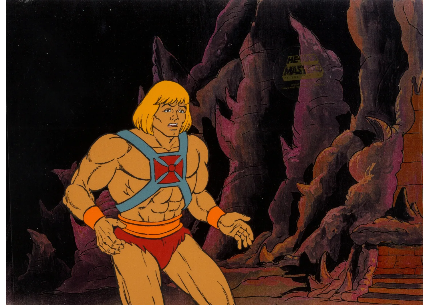He-Man and the Masters of the Universe Production Cel and Animation Drawing Group of 3 (Filmation, 1984). (Total: 4 Item