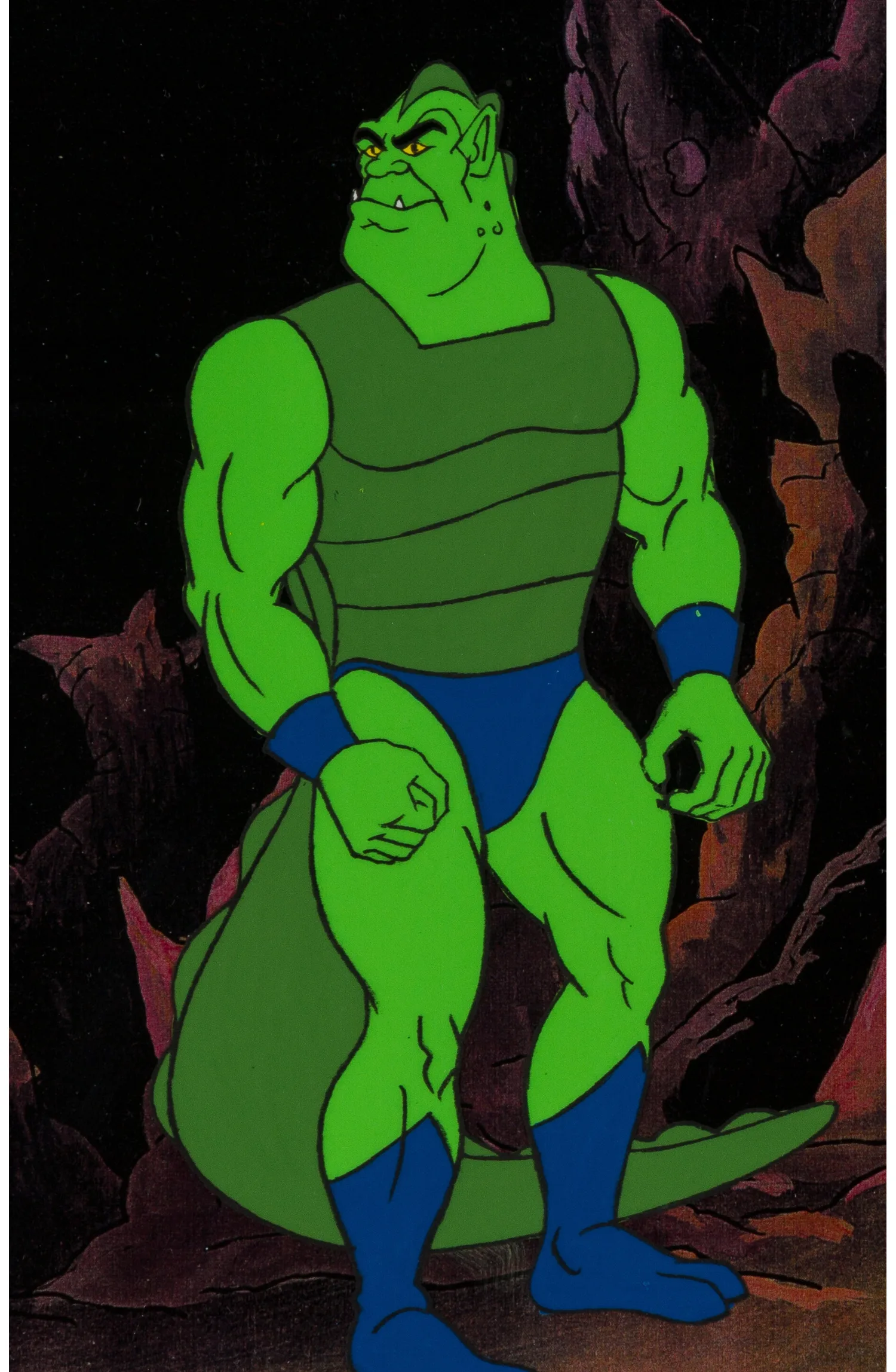 He-Man and the Masters of the Universe Lizardman Production Cel and Animation Drawing Group of 2 (Filmation, 1984). (Tot
