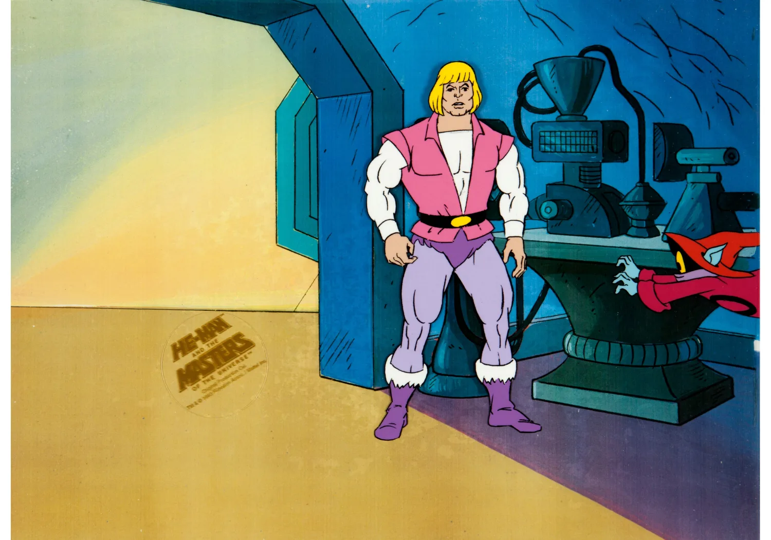 He-Man and the Masters of the Universe Prince Adam and Orko Production Cel (Filmation, 1983). (Total: 3 Original Art)