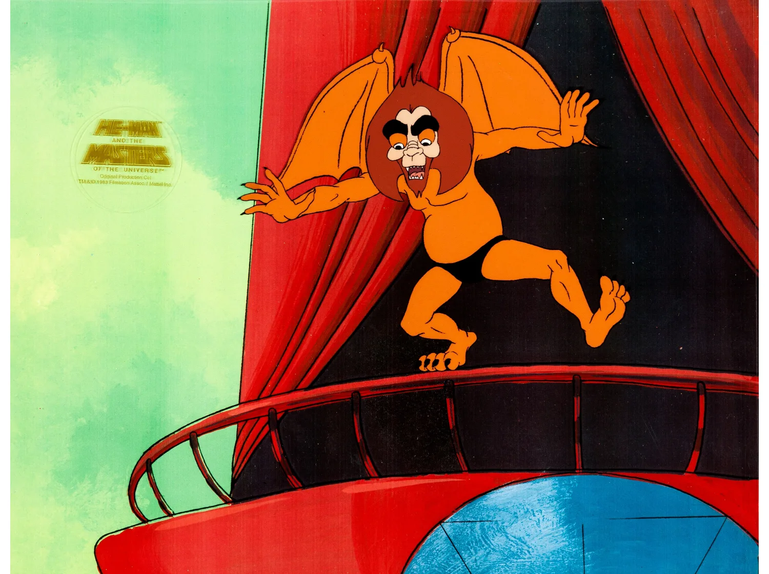 He-Man and the Masters of the Universe Lokus Production Cel (Filmation, 1983)
