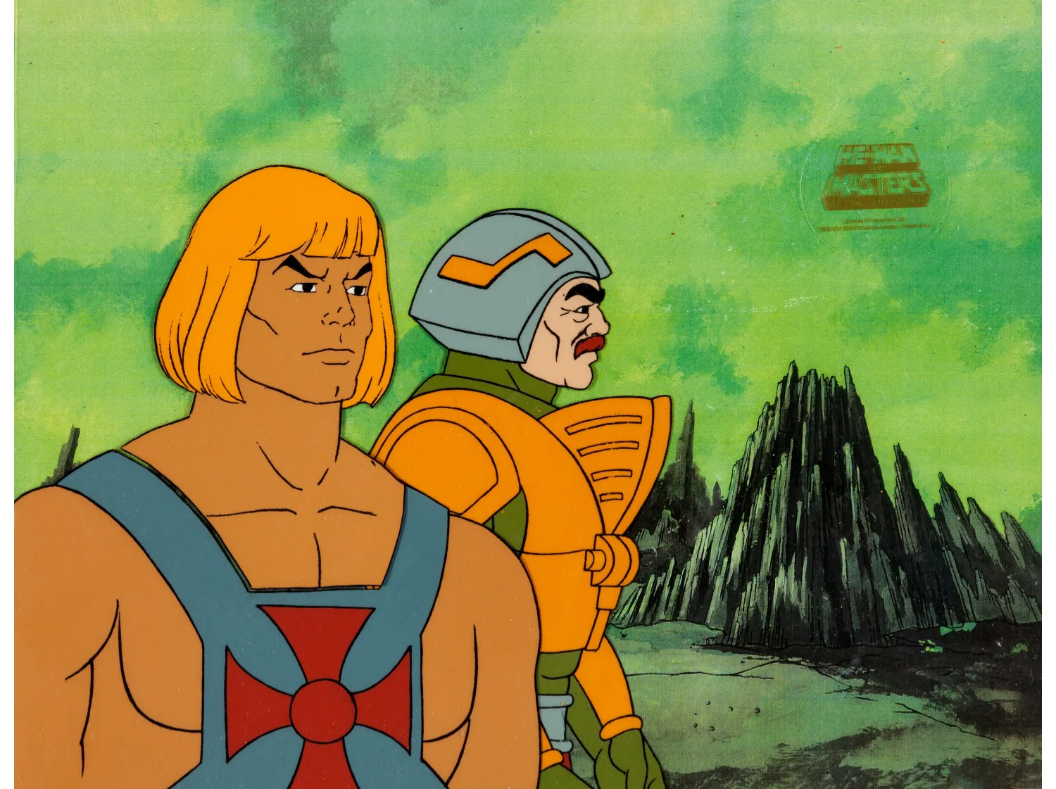 He-Man and the Masters of the Universe Man-At-Arms Production Cel (Filmation, 1984). (Total: 3 Original Art)