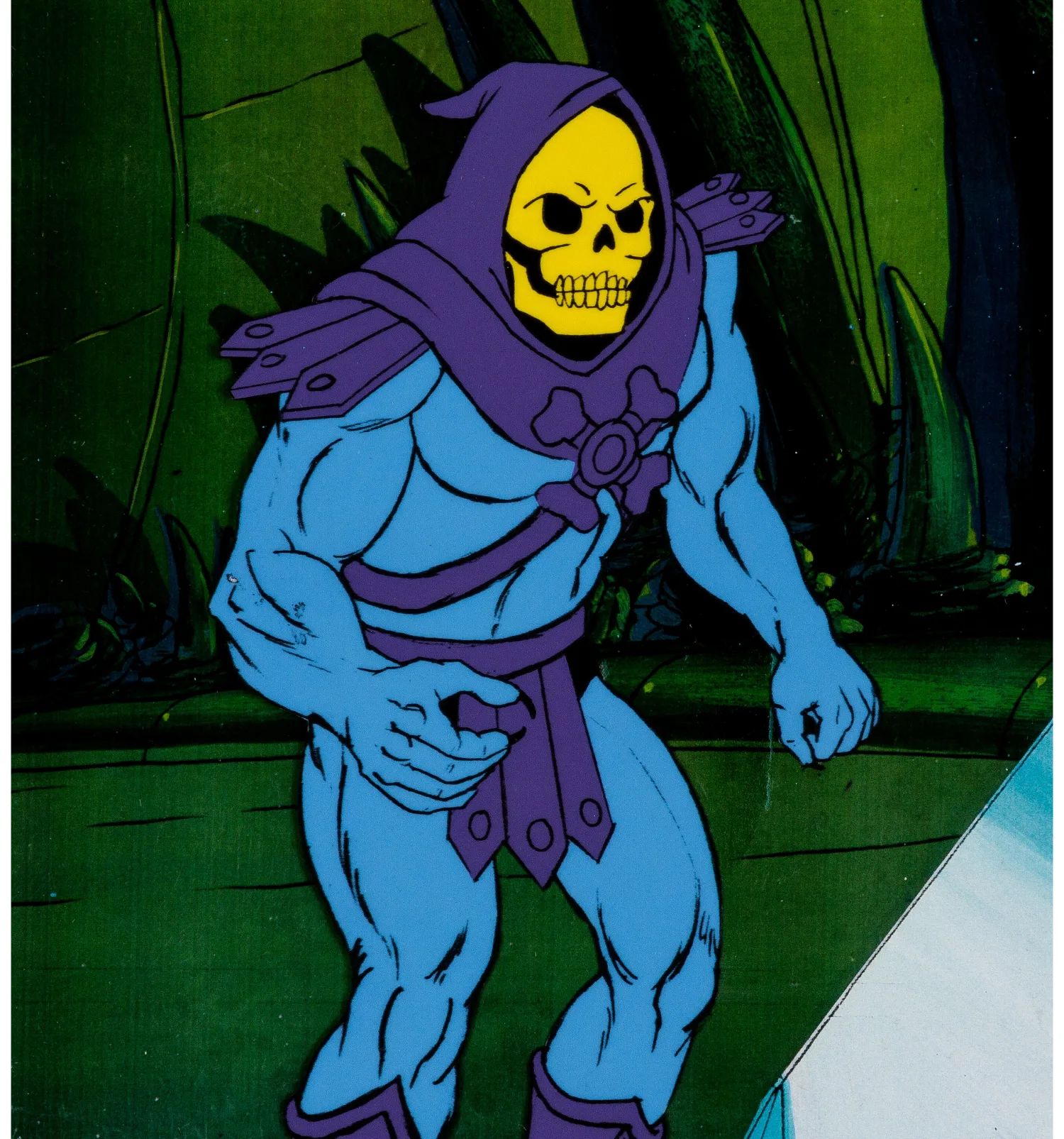He-Man and the Masters of the Universe Skeletor Production Cel and Animation Drawing (Filmation, 1984). (Total: 2 Origin
