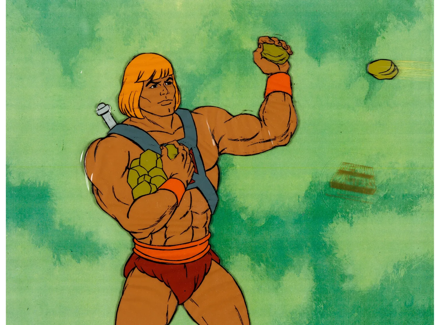 He-Man and the Masters of the Universe Production Cel Setup, Animation Drawings, and Production Folder Group (Filmation
