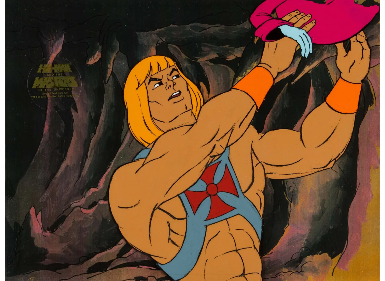 He-Man and the Masters of the Universe Production Cel Setups Group of 3 (Filmation, 1984) (Total: 3 Original Art)