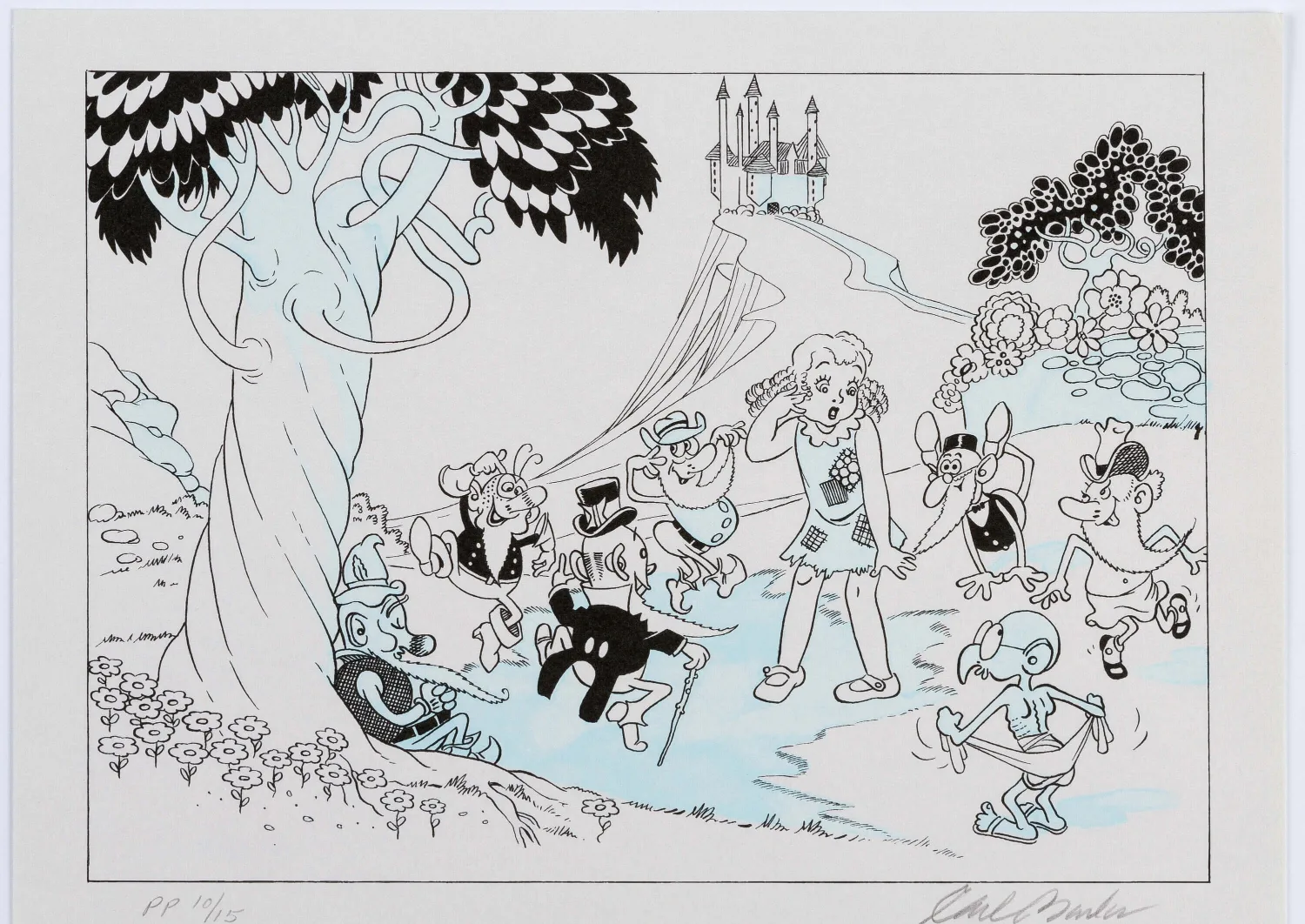 Carl Barks Before He Became the Duck Man Set of Two Limited Edition Prints PP #10/15 (International Museum of Cartoon Ar