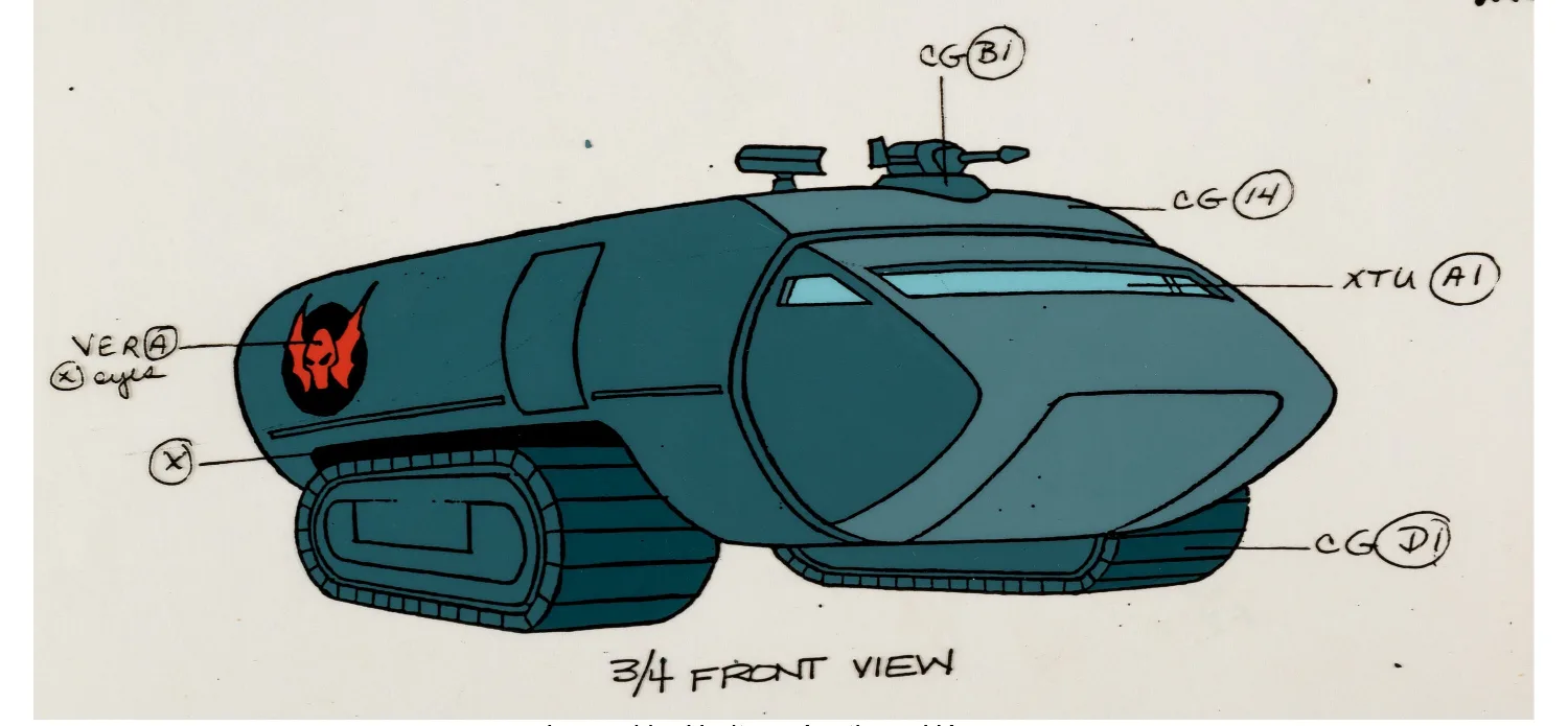 She-Ra Evil Horde Slave Transport Color Model Cel (Filmation, 1985)