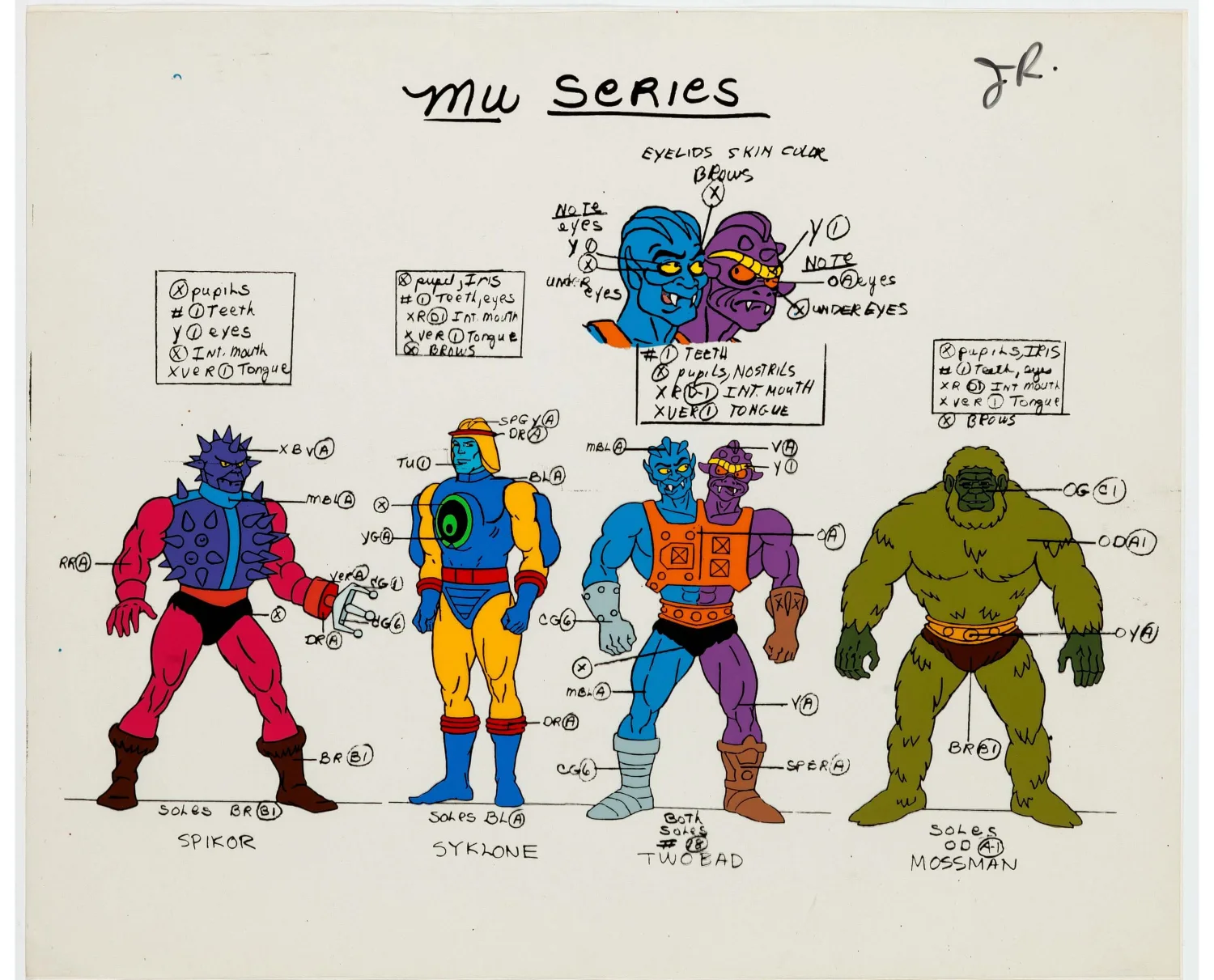 He-Man Color Model Cel (Filmation, 1983)