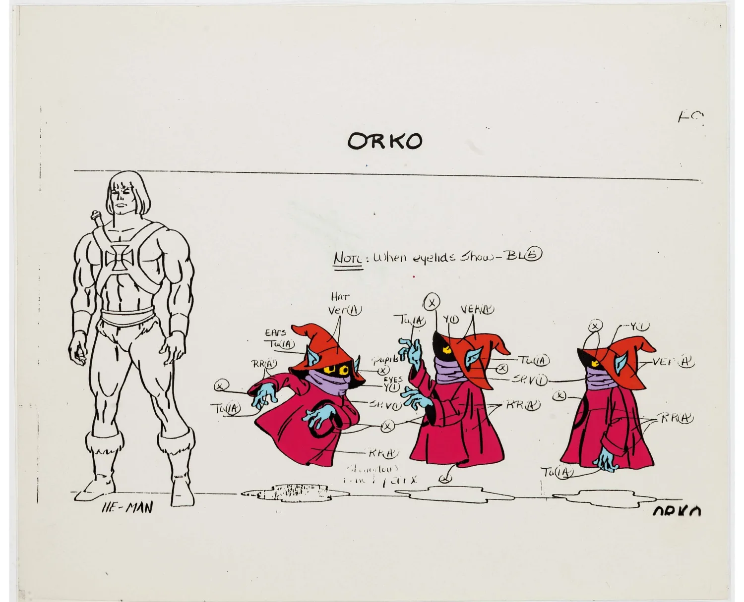 He-Man Orko Color Model Cel (Filmation, 1983)
