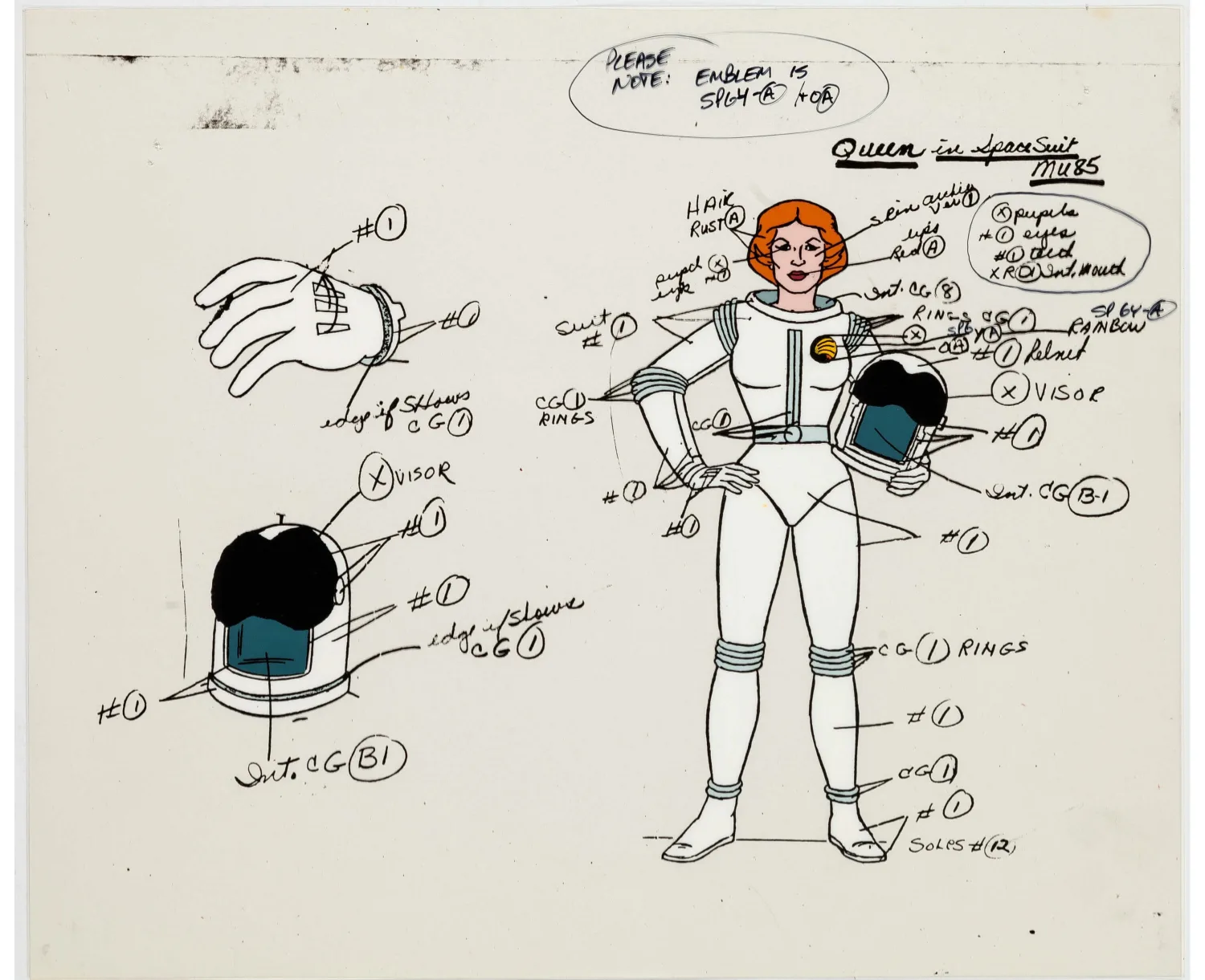 He-Man Queen Marlena Color Model Cel (Filmation, 1983)