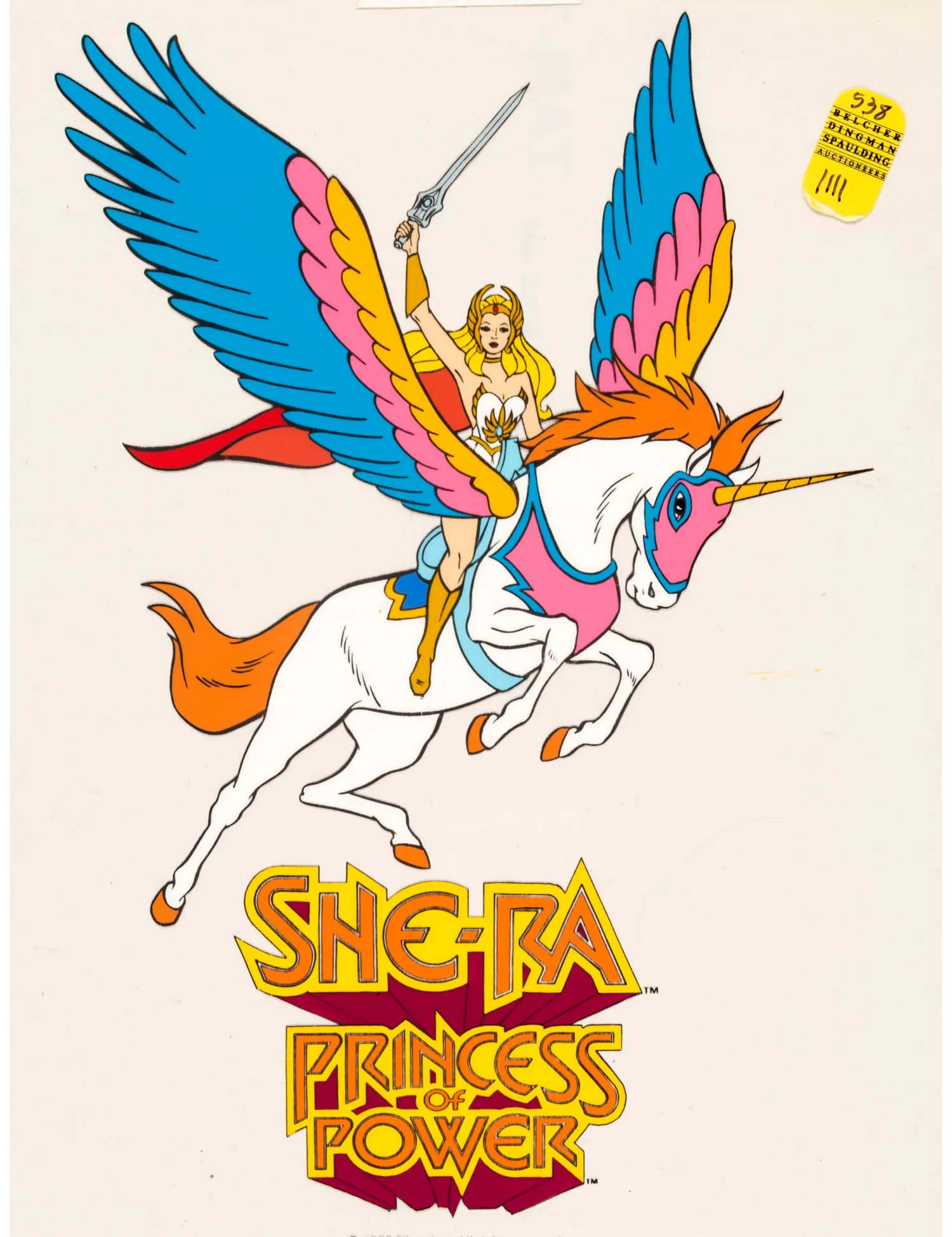 She-Ra Princess of Power Publicity Cel (Filmation Associates, 1985)