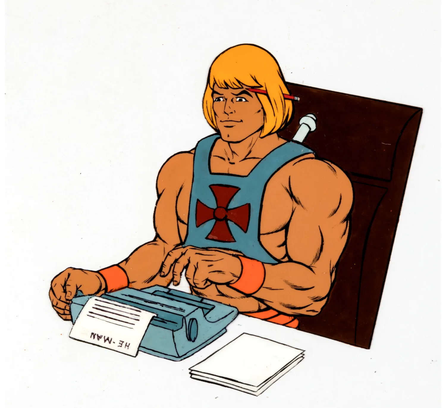 He-Man and the Masters of the Universe "Animation Magic" He-Man Poster Cel (Filmation, c. 1980s)