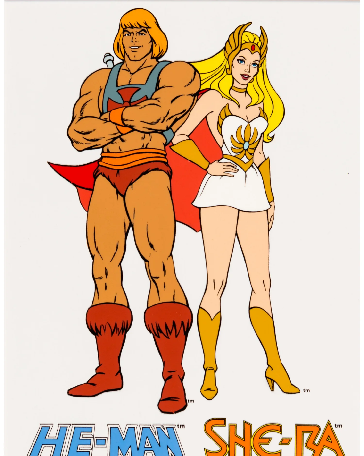 He-Man and the Masters of the Universe He-Man and She-Ra Publicity Cel (Filmation, c. 1985)