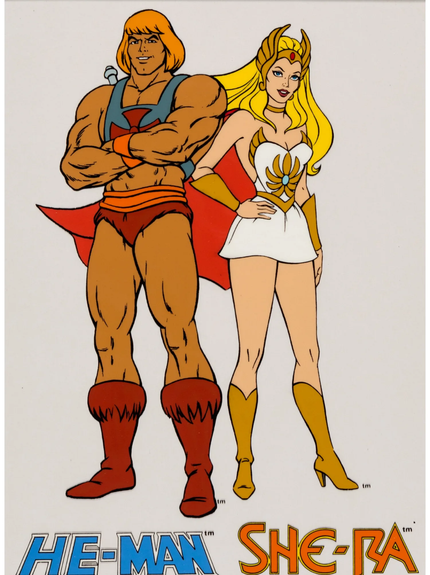 He-Man and the Masters of the Universe He-Man and She-Ra Publicity Cel (Filmation, c. 1985)