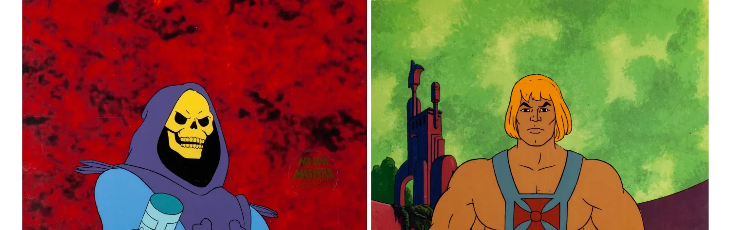 He-Man and the Masters of the Universe He-Man and Skeletor Production Cel Group of 2 (Filmation, c. 1983-85). (Total: 2)