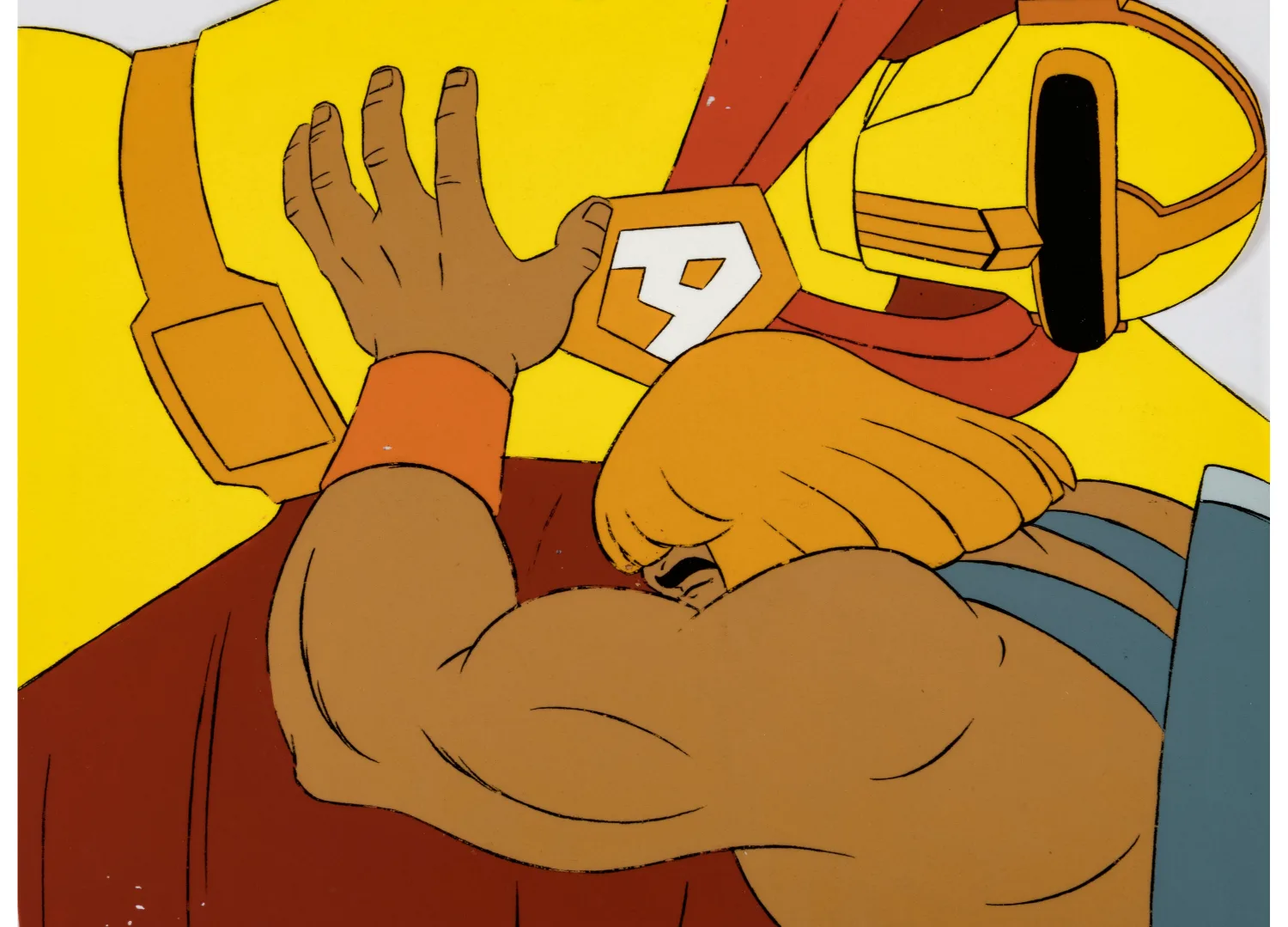 He-Man and the Masters of the Universe "Return of Evil" He-Man and Aremesh Production Cel (Filmation, c. 1983-