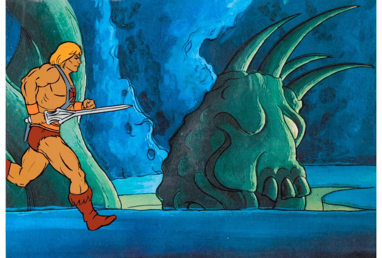 He-Man and the Masters of the Universe "Three on a Dare" He-Man Production Cel (Filmation, 1984)