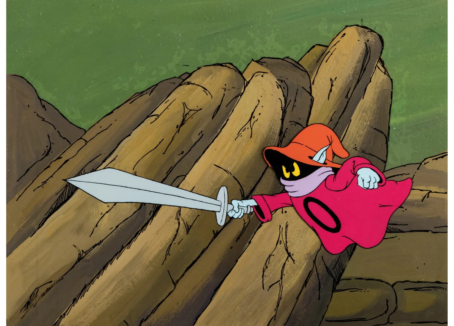 He-Man and the Masters of the Universe "The Region of Ice" Orko Production Cel Scene and Background (Filmation